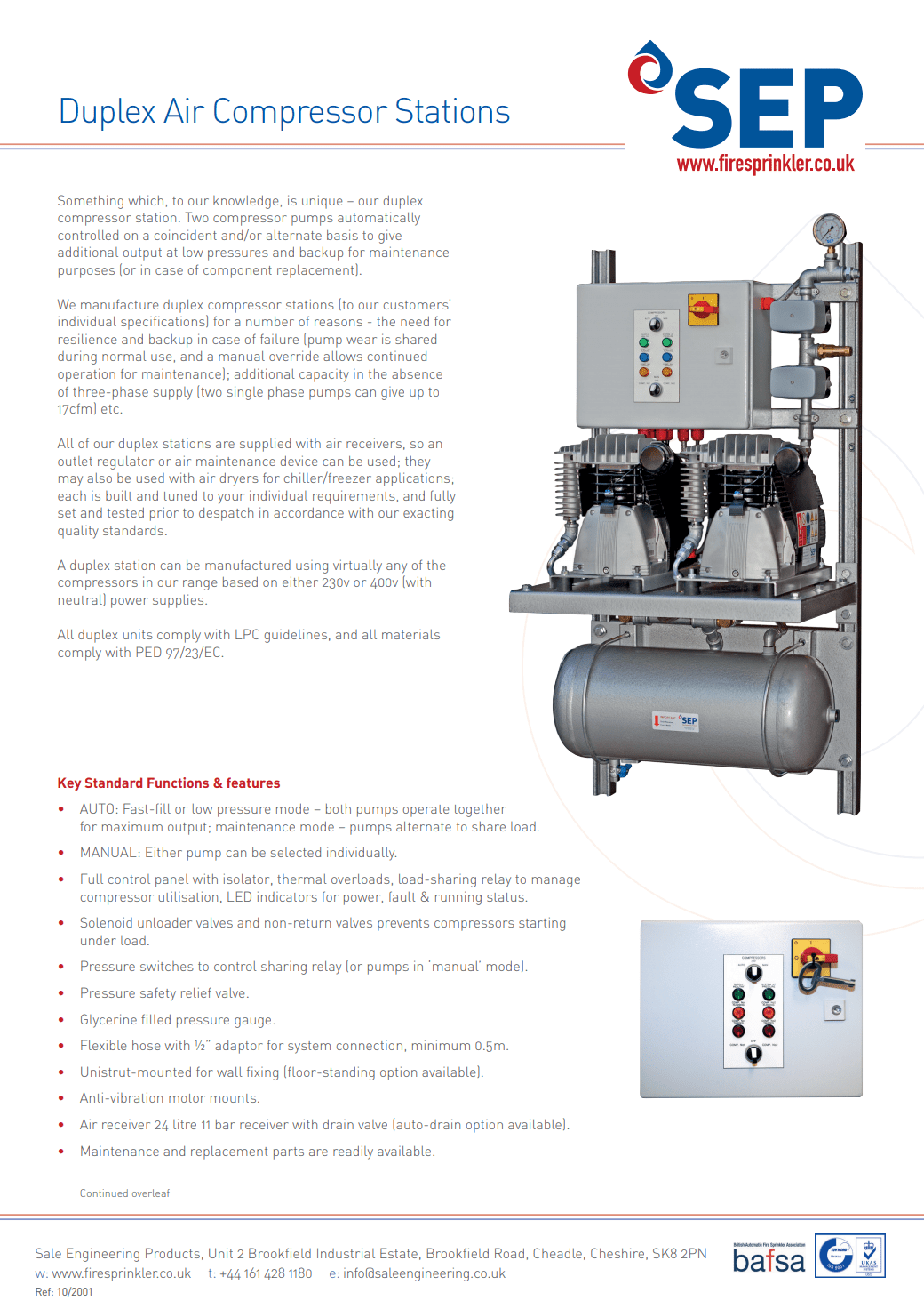 Air Compressors for Sprinkler Systems